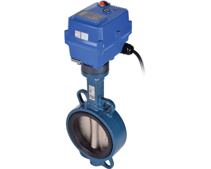Ductile iron butterfly valve 1125 + TCR electric actuator